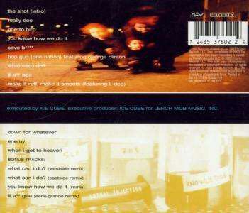 Ice Cube (1993) - Lethal Injection - Ice Cube (CD - 56) music collectible [Barcode 049925387629] - Main Image 2