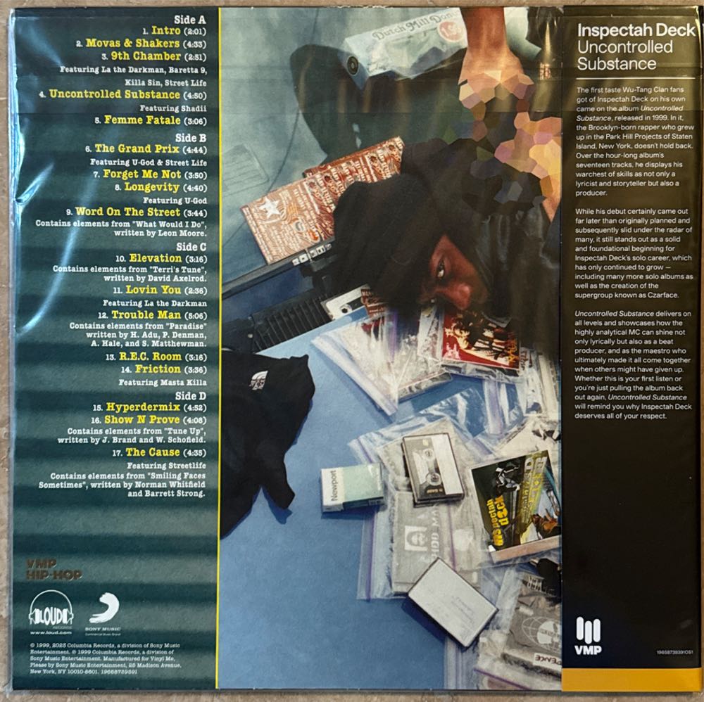 Uncontrolled Substance VMP - Inspectah Deck (12” - 65) music collectible - Main Image 2