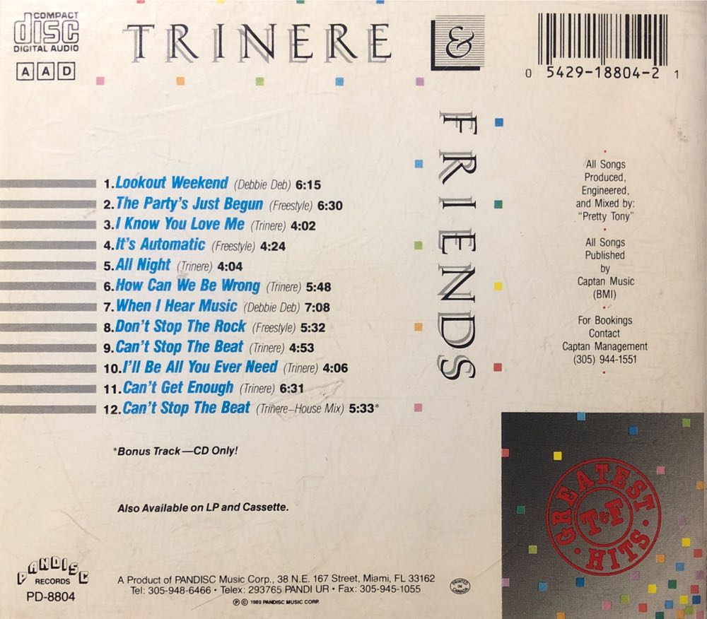 Trinere & Friends - Compilation Various Artist (CD) music collectible [Barcode 054291880421] - Main Image 2