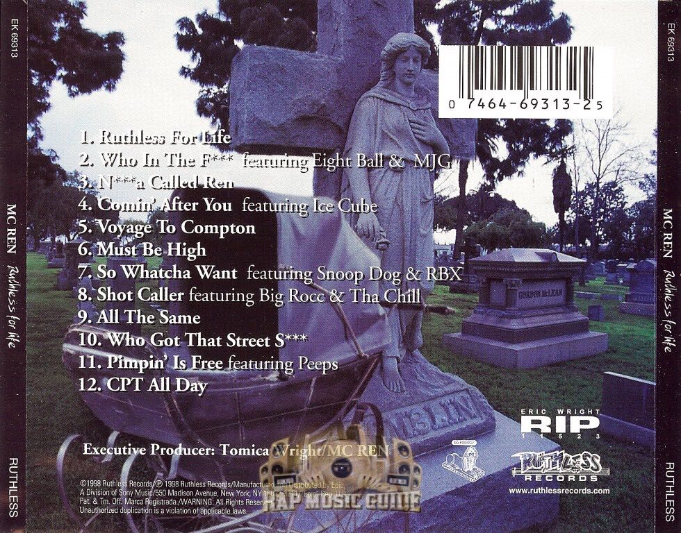 Ruthless For Life - MC Ren (CD) music collectible - Main Image 2