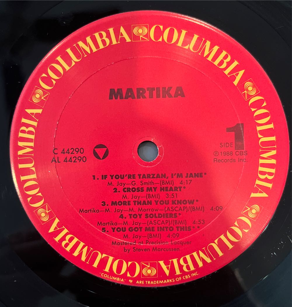 Martika - Martika (12” - 4159) music collectible - Main Image 3