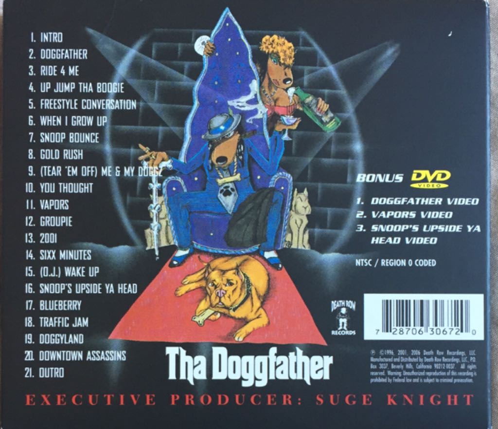 Tha Doggfather Remastered - Snoop Doog music collectible [Barcode 728706306720] - Main Image 2