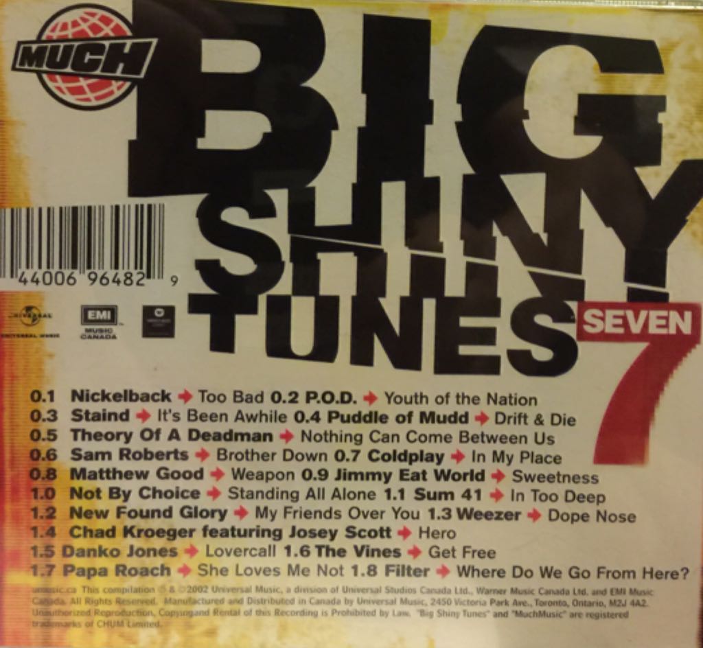 Big Shiny Tunes 7 - Big Shiny Tunes (CD - 65) music collectible [Barcode 044006964829] - Main Image 2