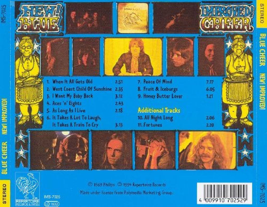 New! Improved! - Blue Cheer (CD) music collectible [Barcode 4009910702529] - Main Image 2