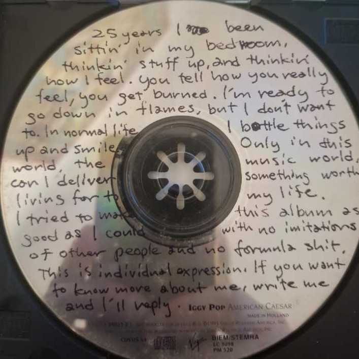 American Caesar - Iggy Pop (CD) music collectible [Barcode 724383902521] - Main Image 3