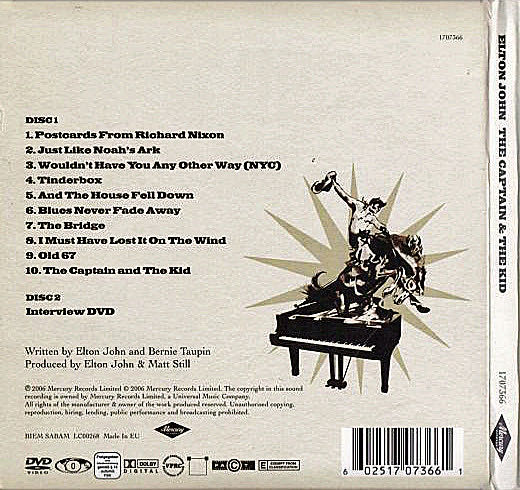 The Captain And The Kid - Elton John (CD - 46) music collectible [Barcode 602517073661] - Main Image 2