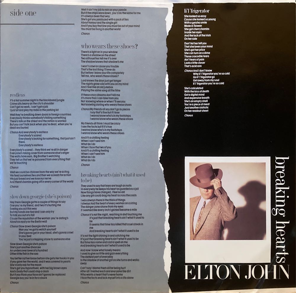 Breaking Hearts - John, Elton (12” - 41) music collectible [Barcode 075992403115] - Main Image 3