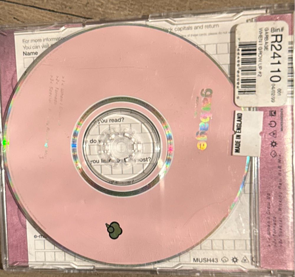 When I Grow Up - Garbage (CD) music collectible [Barcode 5034644004303] - Main Image 2