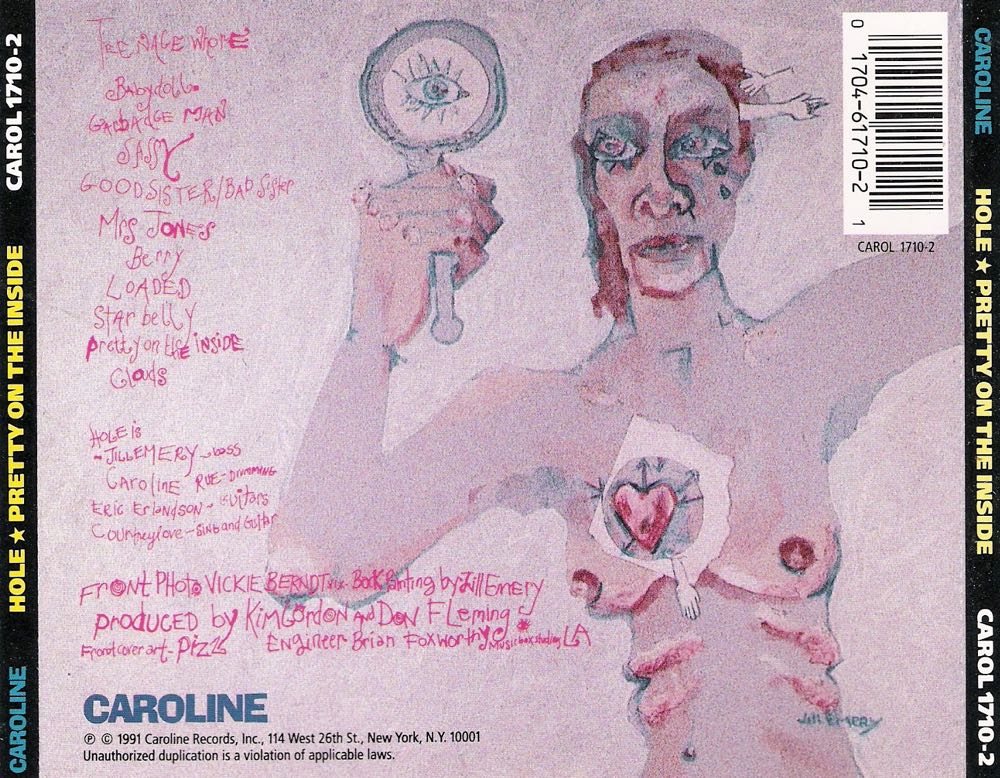 Pretty On The Inside - Hole (CD - 38) music collectible [Barcode 017046171021] - Main Image 2