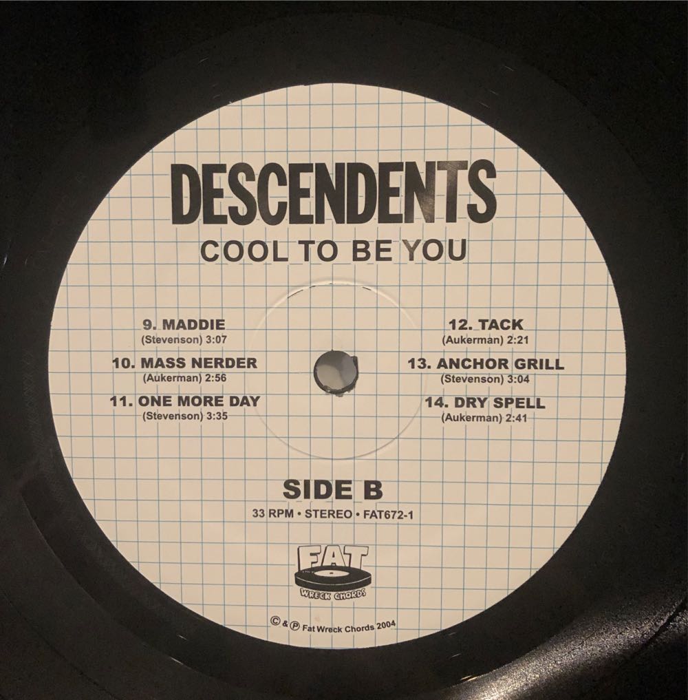 Cool To Be You - Descendents (12”) music collectible [Barcode 751097067215] - Main Image 4