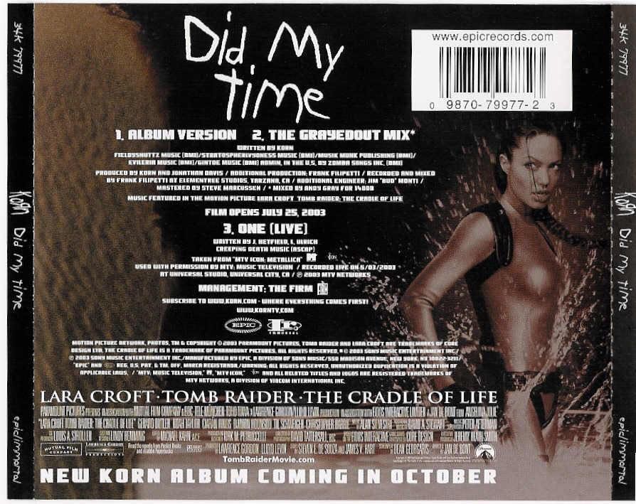 Did My Time - Korn (CD-R - 1328) music collectible [Barcode 098707997723] - Main Image 2