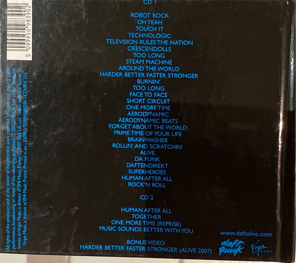 Alive 2007: Deluxe - Daft Punk (CD) music collectible [Barcode 5099950983902] - Main Image 2