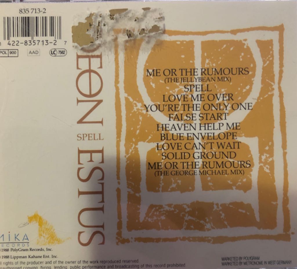 Spell - Deon Estus (CD) music collectible [Barcode 042283571327] - Main Image 2