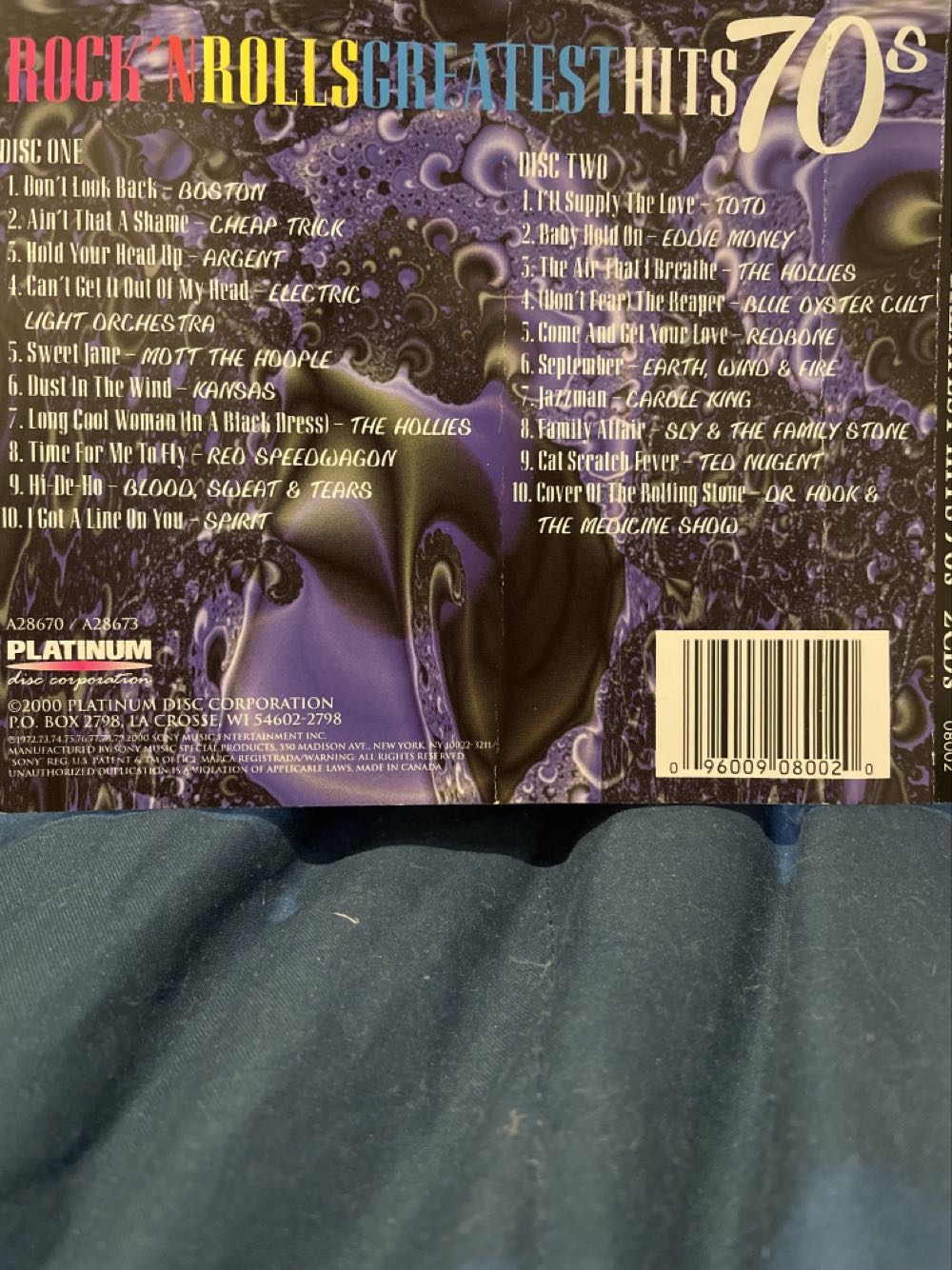 Rock ’n Roll  Greatest Hits 70s Vol. 2 - Various Artists (CD) music collectible [Barcode 096009080020] - Main Image 2