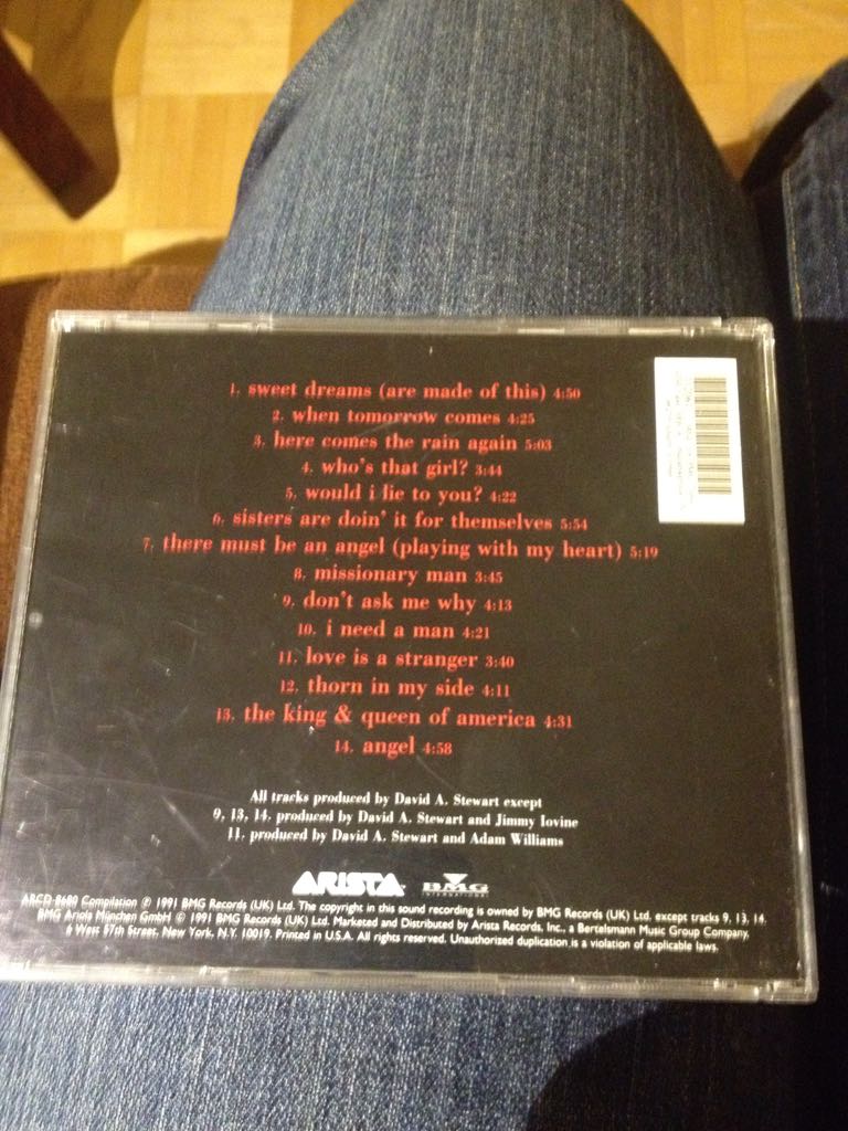 Greatest Hits - Eurythmics (CD) music collectible - Main Image 2