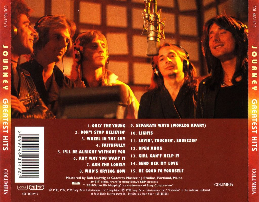 Greatest Hits - Journey (CD) music collectible - Main Image 2
