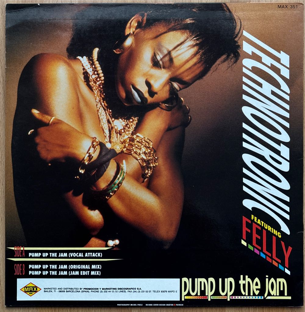 Pump Up The Jam - Technotronic (12”) music collectible [Barcode 9399401056565] - Main Image 2