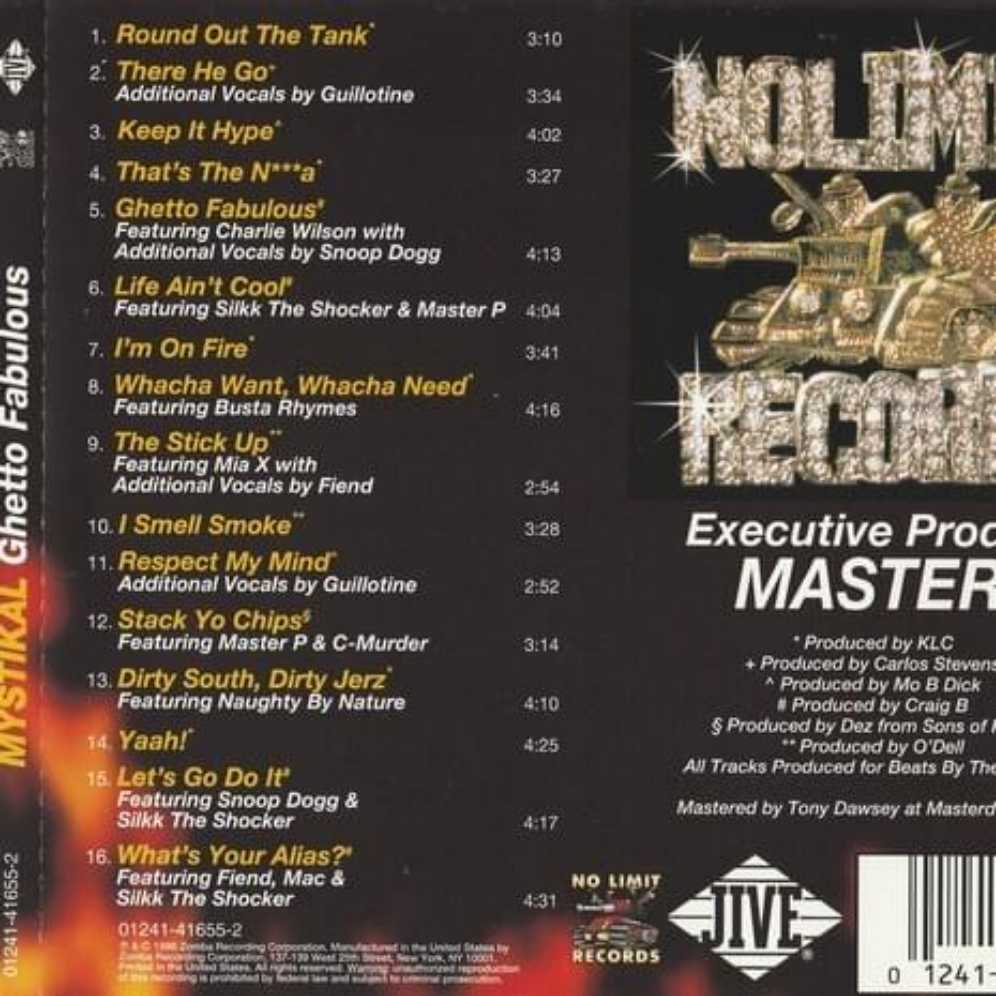 Ghetto Fabulous - Mystikal (CD - 60) music collectible [Barcode 012414165527] - Main Image 3