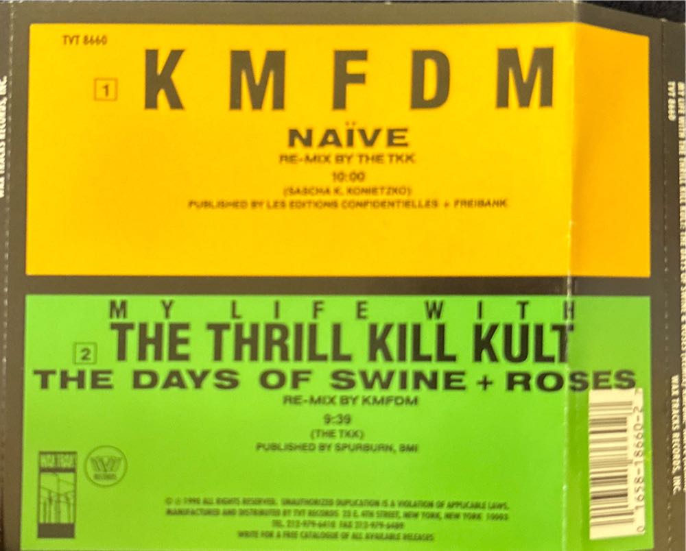 Naive / Days Of Swine and Roses - KMFDM (CD - 20) music collectible [Barcode 016581866027] - Main Image 2