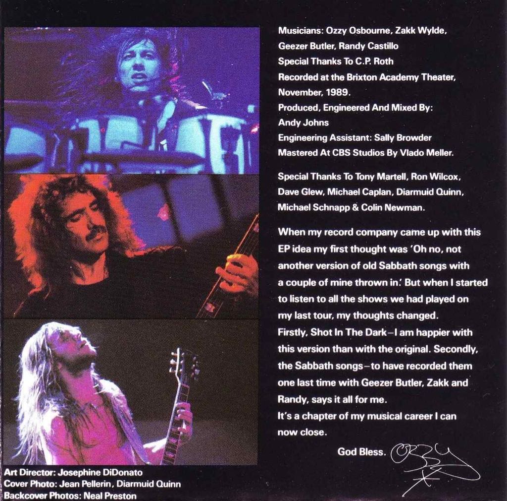 Just Say Ozzy - Ozzy Osbourne (12”) music collectible [Barcode 5099746594015] - Main Image 2