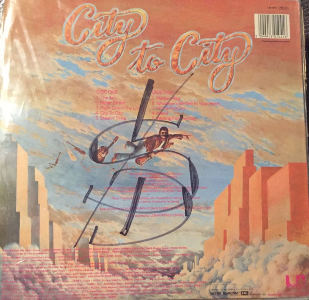 City To City - Gerry Rafferty (12”) music collectible [Barcode 5099913010416] - Main Image 2