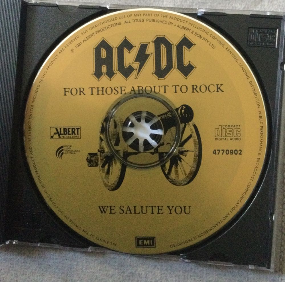 For Those About To Rock (We Salute You) - AC / DC (12” - 40) music collectible [Barcode 724347709029] - Main Image 3