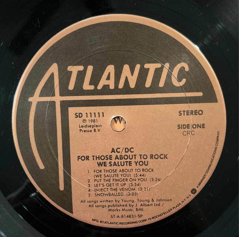 For Those About To Rock - AC/DC (12”) music collectible [Barcode 886973994528] - Main Image 3