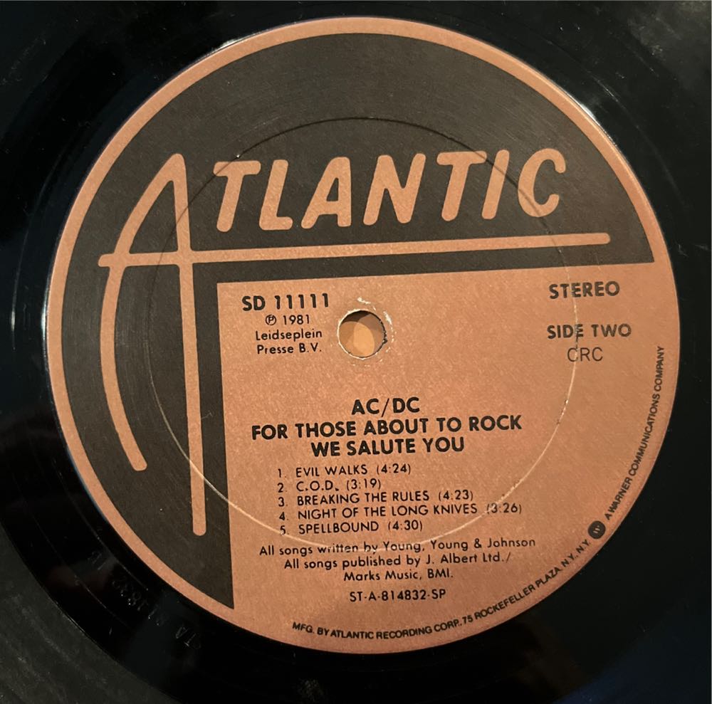 For Those About To Rock - AC/DC (12”) music collectible [Barcode 886973994528] - Main Image 4