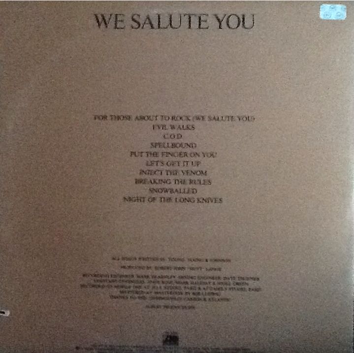For Those About To Rock, We Salute You - AC/DC (12” - 1) music collectible - Main Image 2