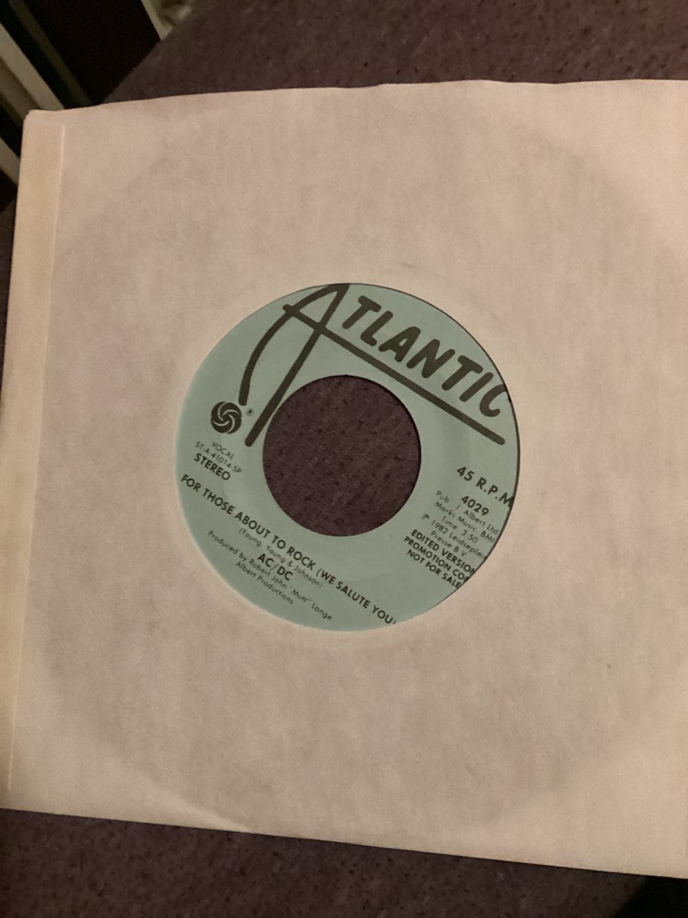 For Those About To Rock - AC/DC (7”) music collectible - Main Image 3
