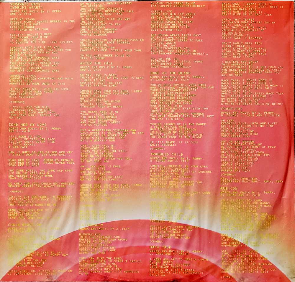 Journey-Frontiers - Journey (12” - 44) music collectible [Barcode 074643850414] - Main Image 4