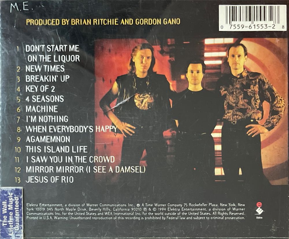 New Times - Violent Femmes (CD - 50) music collectible [Barcode 075596155328] - Main Image 2