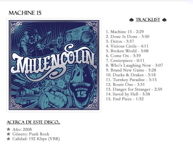 Machine 15 - Millencolin music collectible [Barcode 8714092205725] - Main Image 2