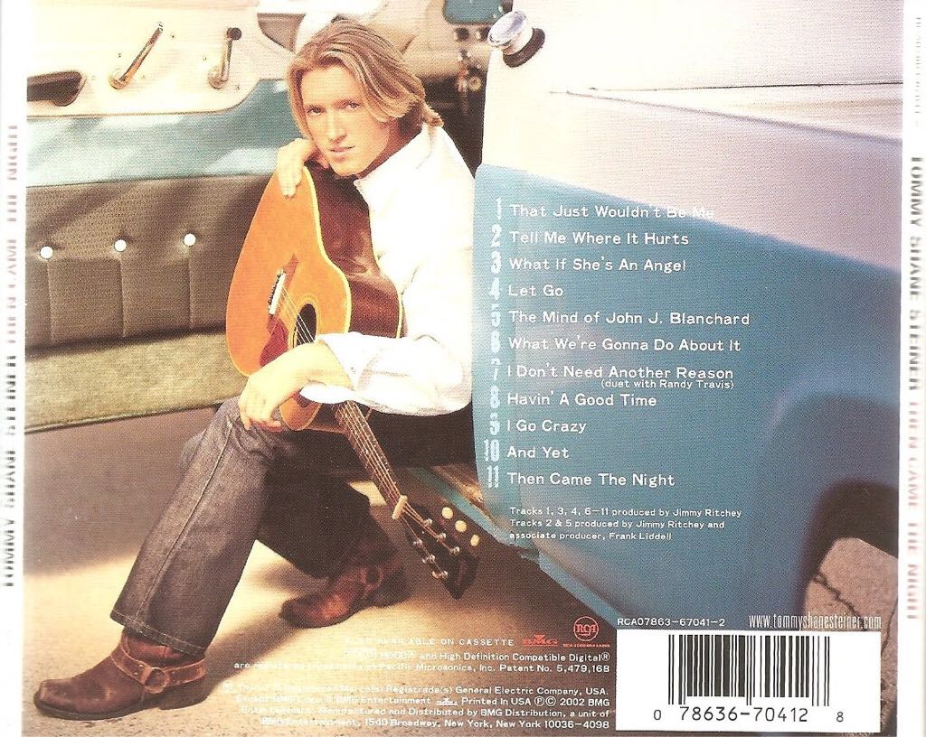 Then Came The Night - Tommy Shane Steiner (CD) music collectible - Main Image 2