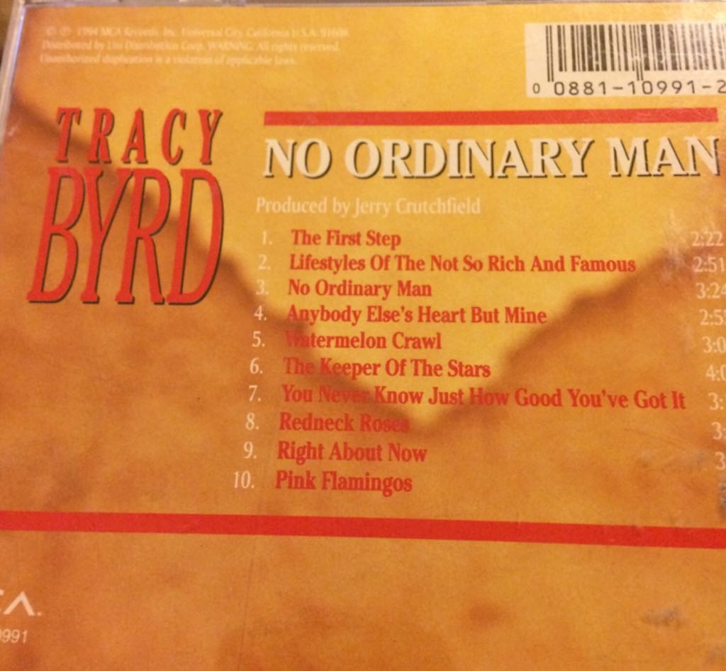 No Ordinary Man - Tracy Byrd (CD - 39) music collectible [Barcode 008811099121] - Main Image 2