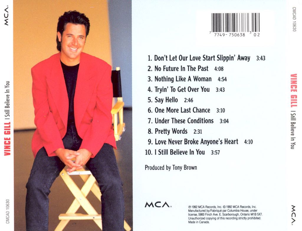 I Still Believe In You - Gill, Vince (Cassette) music collectible - Main Image 2