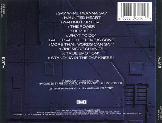 Alias - Alias (CD - 49) music collectible [Barcode 020831409728] - Main Image 2