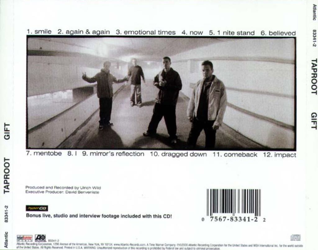 Gift - Taproot (CD - 4322) music collectible [Barcode 075678334122] - Main Image 2