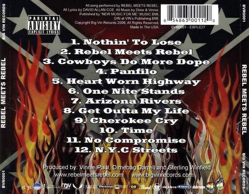Rebel Meets Rebel - Rebel Meets Rebel (CD - 40) music collectible [Barcode 854863001120] - Main Image 2