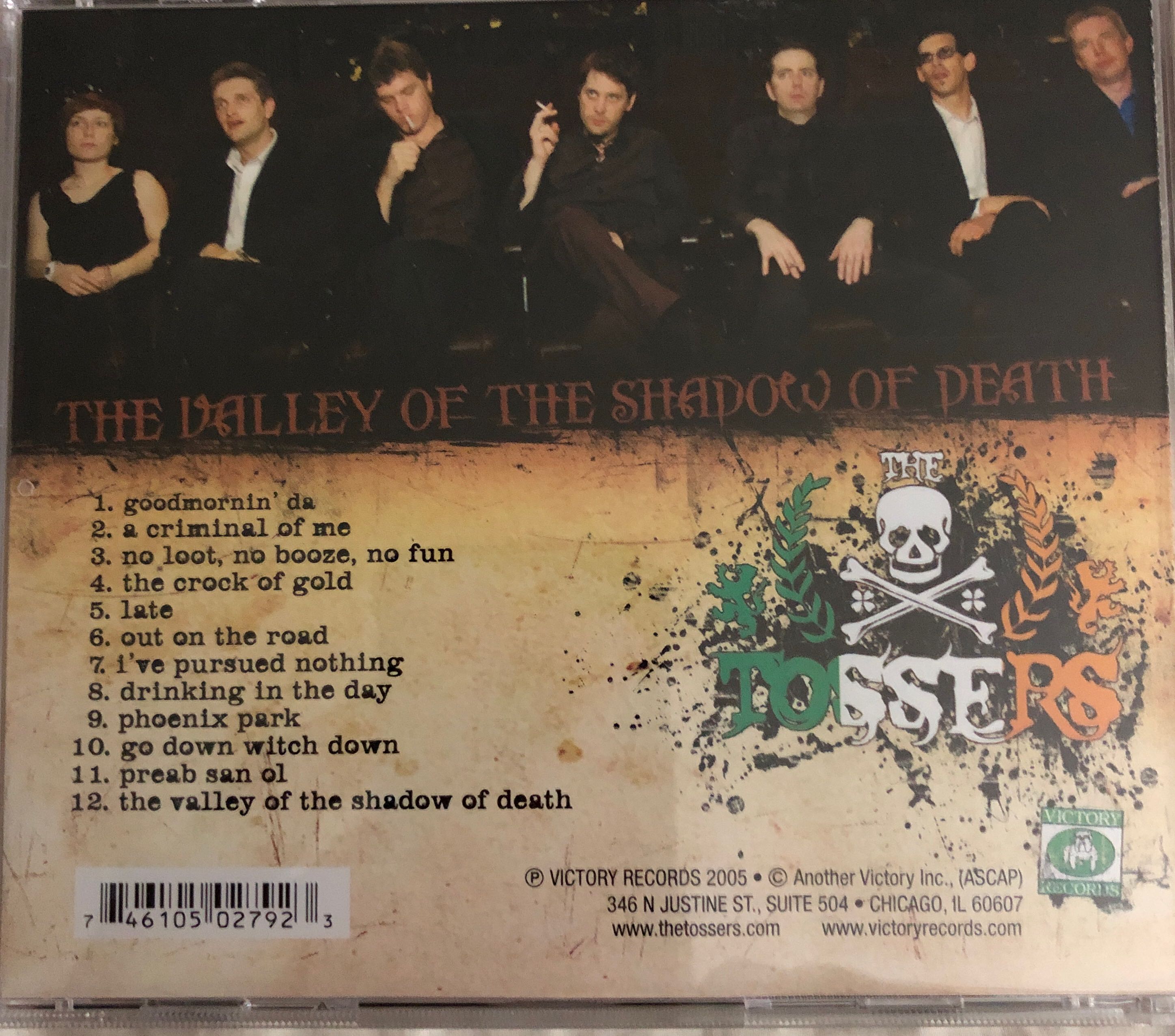 The Valley of the Shadow of Death - Tossers, The (CD - 50) music collectible [Barcode 746105027923] - Main Image 2