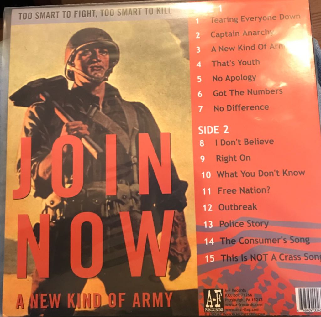 A New Kind Of Army - Anti-Flag (12”) music collectible - Main Image 2