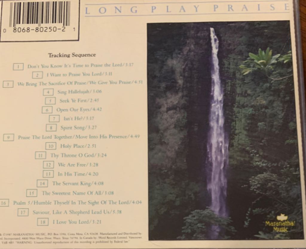 Long Play Praise - praise (CD) music collectible [Barcode 080688349325] - Main Image 2