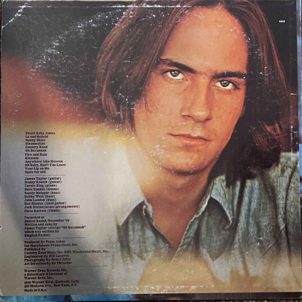 Sweet Baby James - Taylor, James (12”) music collectible - Main Image 2