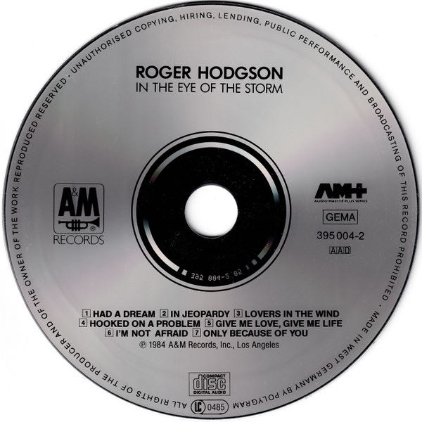 In The Eye Of The Storm - Roger Hodgson (CD) music collectible - Main Image 3