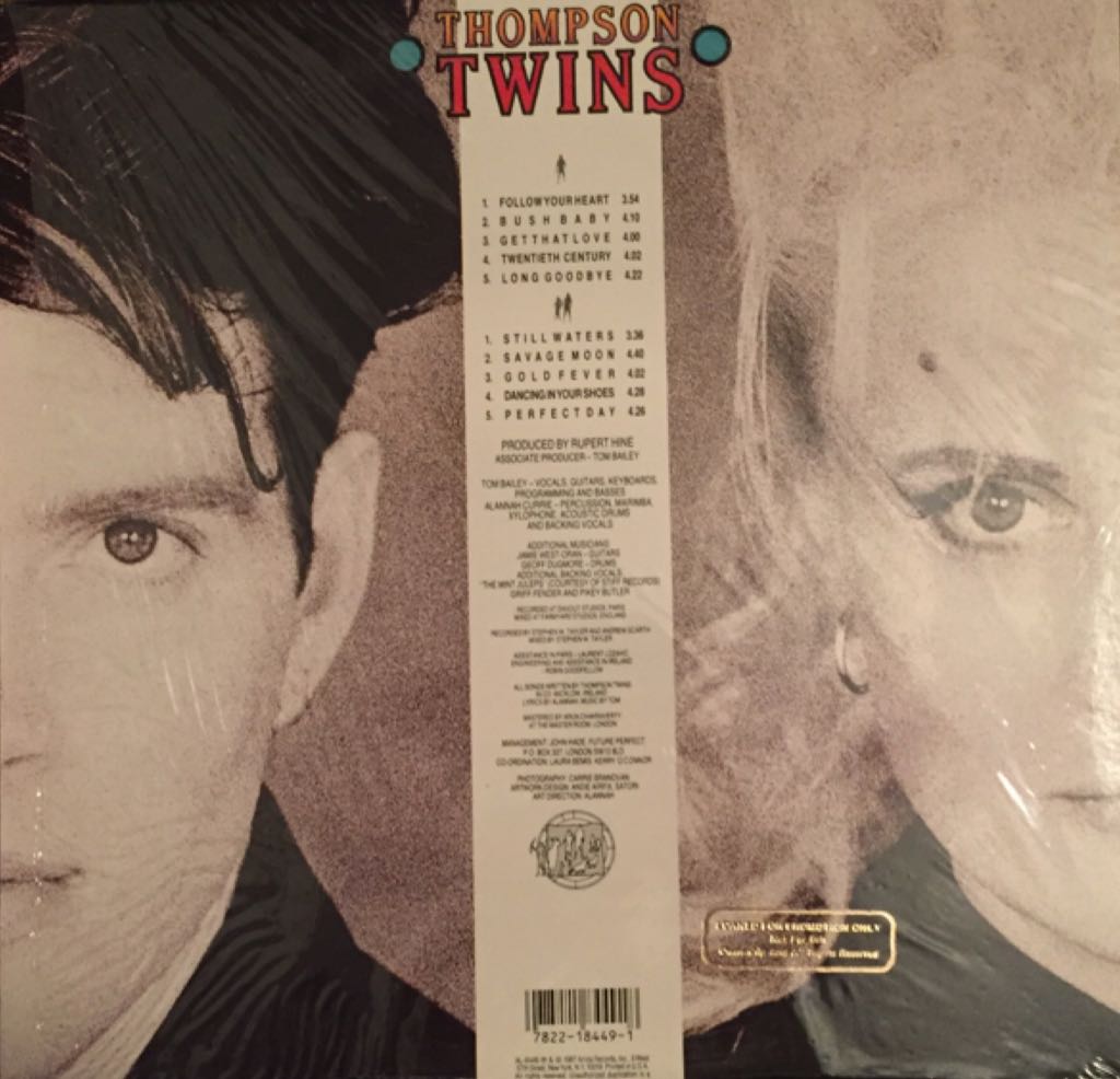 Close To The Bone (promo) - Thompson Twins (12”) music collectible - Main Image 2
