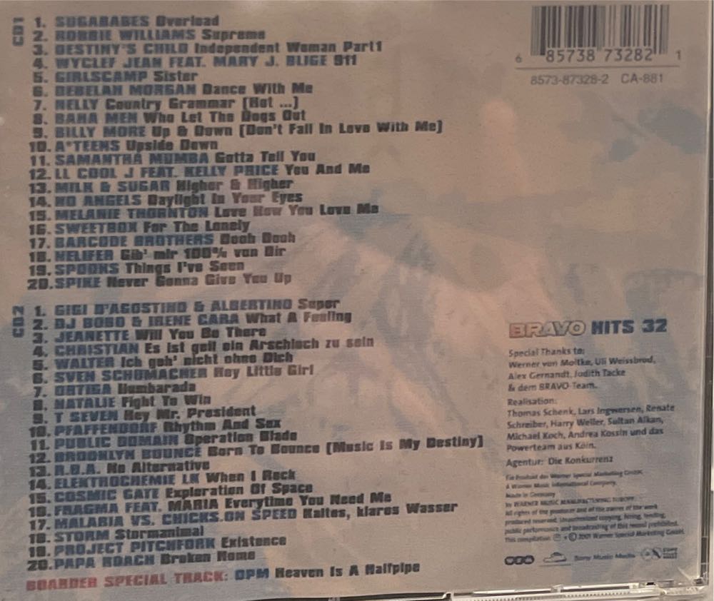 Bravo Hits 32 - Various (CD) music collectible [Barcode 685738732821] - Main Image 2