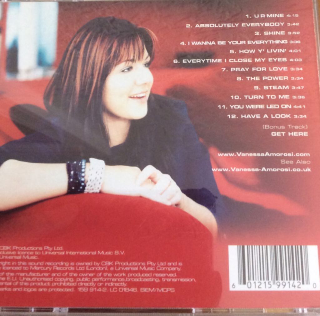 The Power - Vanessa Amorosi (CD) music collectible [Barcode 601215991420] - Main Image 2