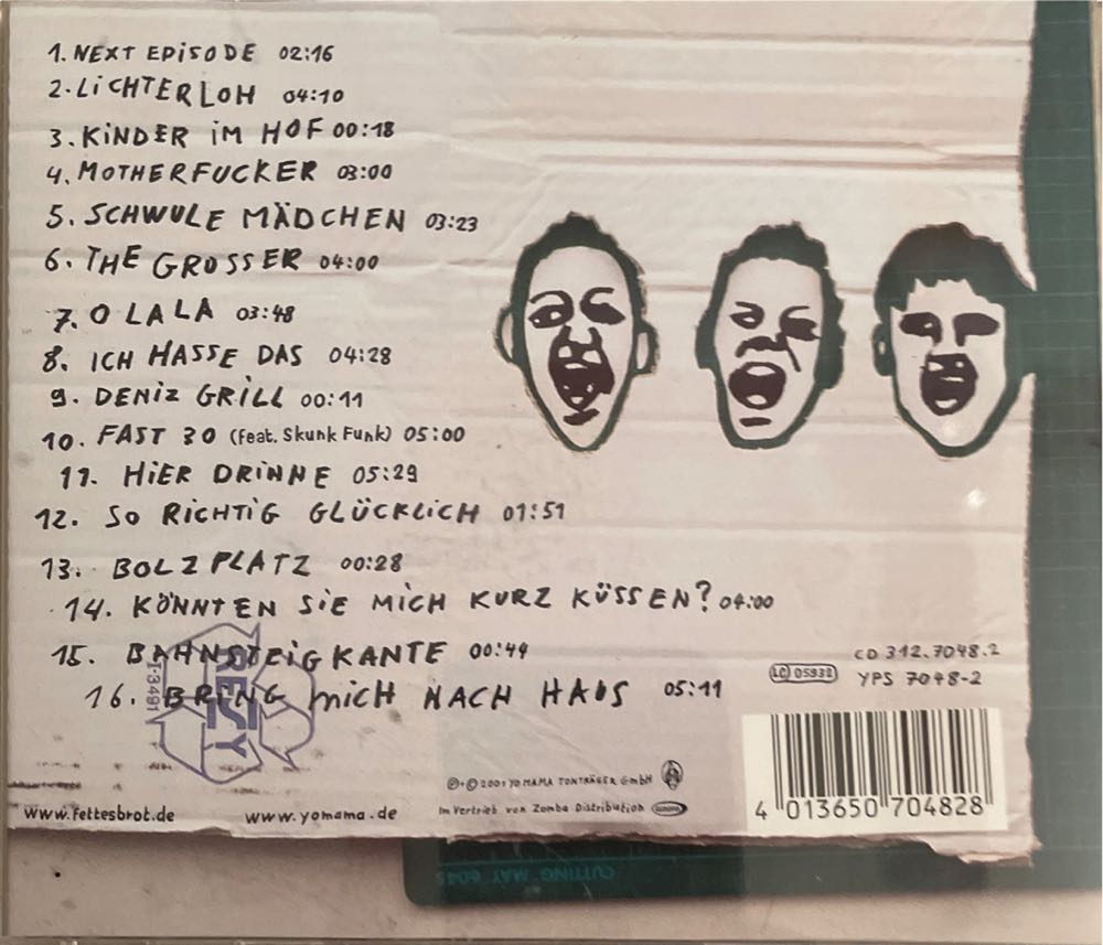 Demotape - Fettes Brot (CD - 48) music collectible [Barcode 4013650704828] - Main Image 2