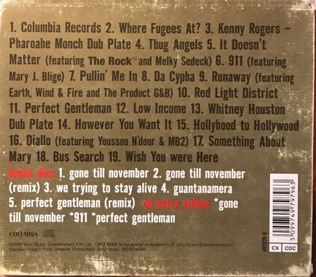 The Ecleftic - 2 Sides II a Book - Wyclef Jean (CD - 74) music collectible [Barcode 5099749797963] - Main Image 2
