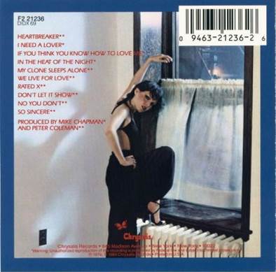 In The Heat Of The Night - Benatar, Pat (12” - 3820) music collectible [Barcode 075585123611] - Main Image 2